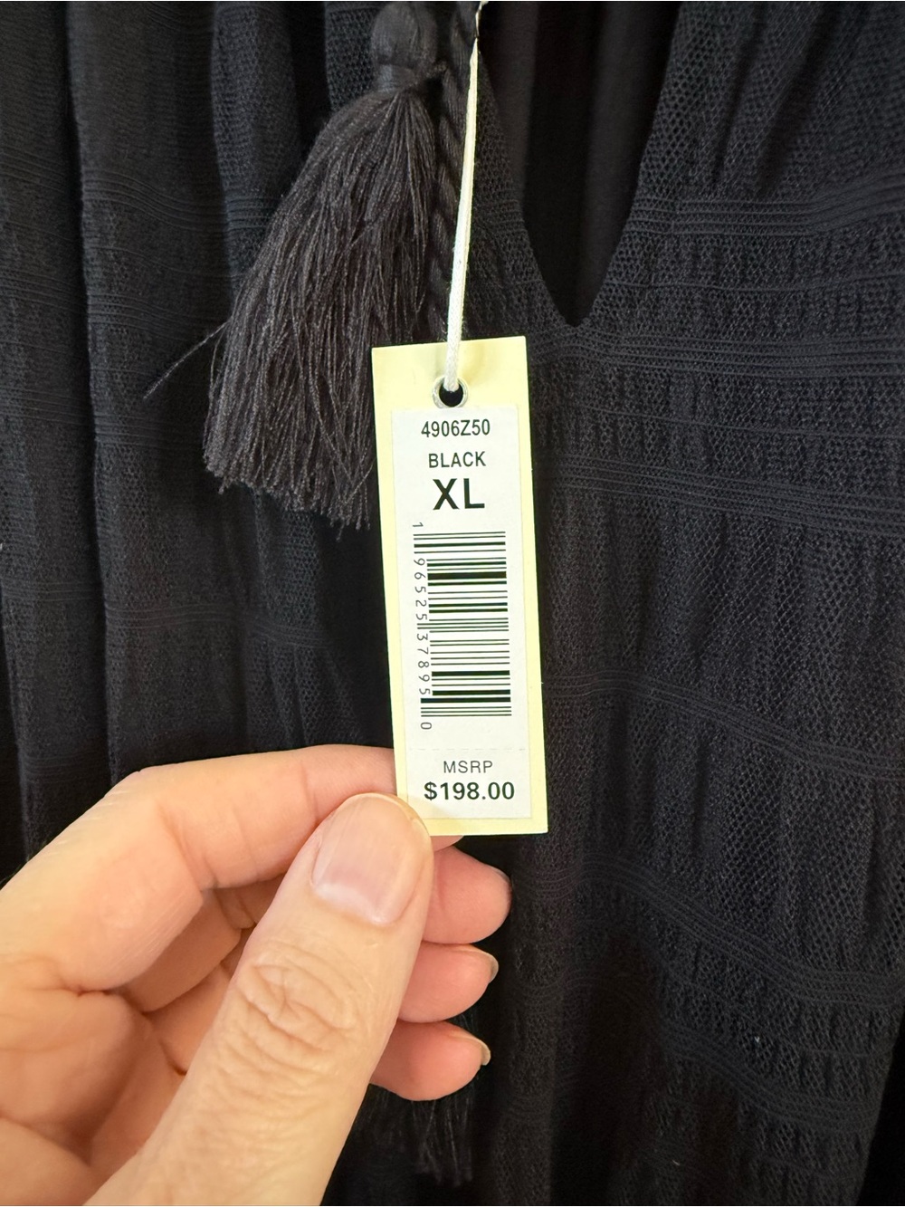 NWT Max Studio London Black Textured Tiered Maxi Dress XL MSRP $198 - Picture 8 of 12